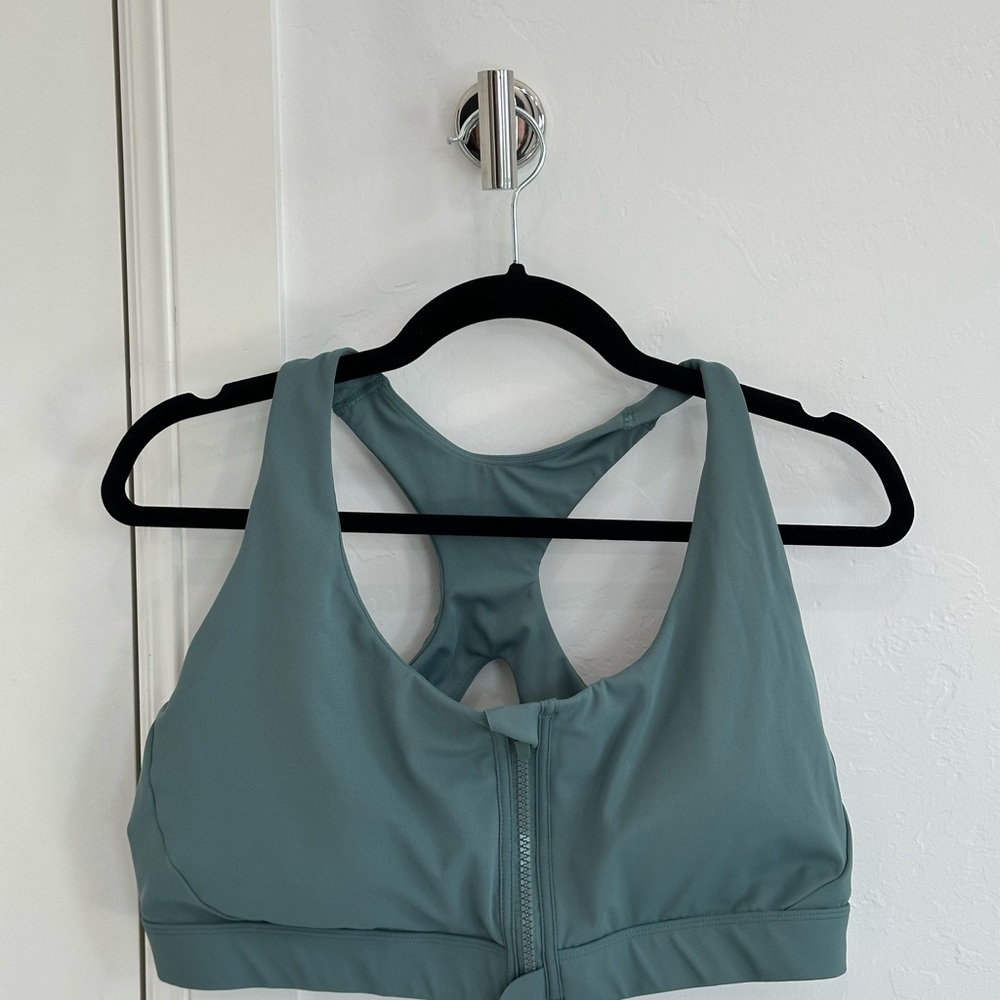 Avia Blue Sports Bra Moisture-Wicking Racerback
